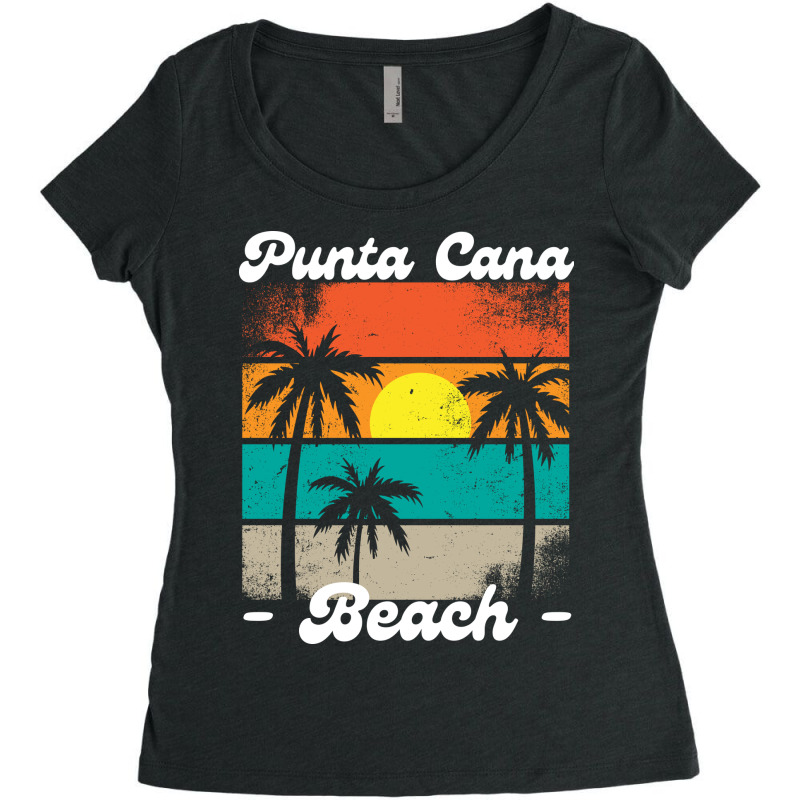 Punta Cana Dominican Republic Beach Women's Triblend Scoop T-shirt by spreadshirt.com/Wolf shop | Artistshot