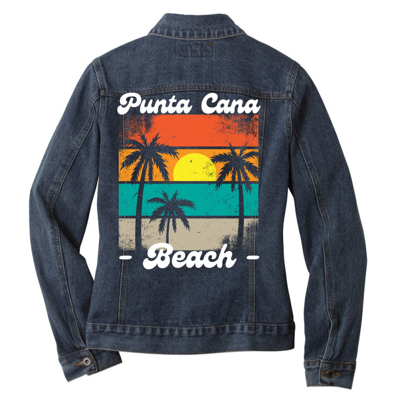 Punta Cana Dominican Republic Beach Ladies Denim Jacket by spreadshirt.com/Wolf shop | Artistshot