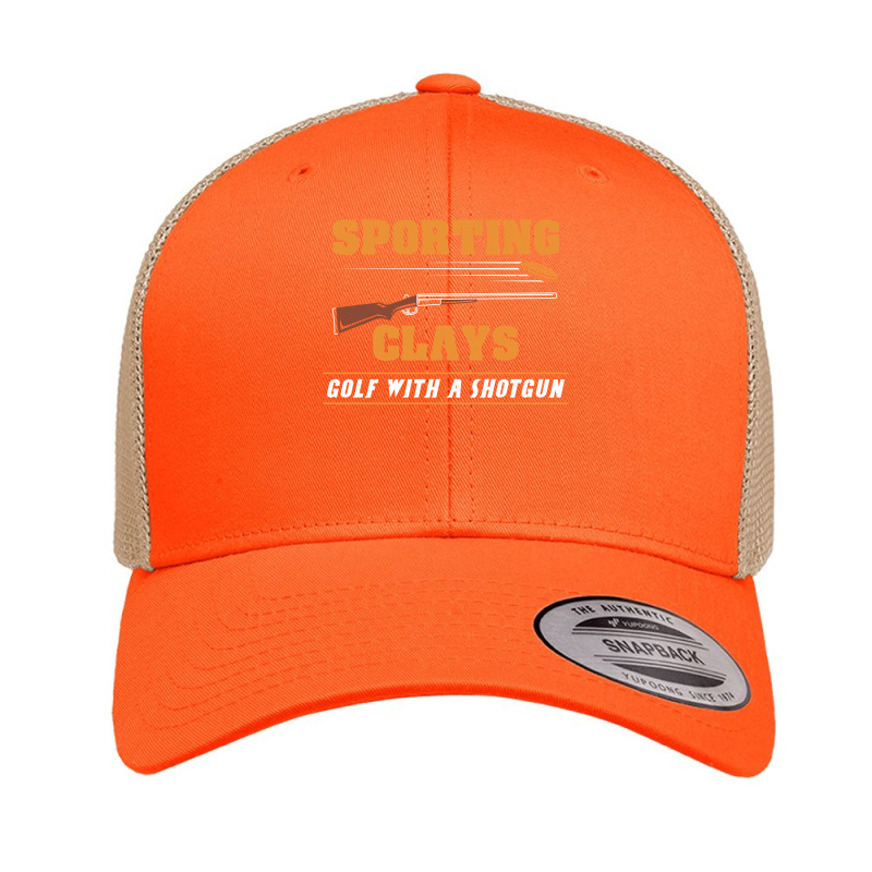 Sporting Clays   Golf With A Shotgun   Clay Target Shooting Pullover H Retro Trucker Cap | Artistshot