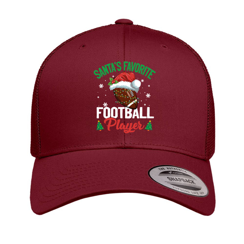 Football Santas Favorite Football Player Christmas Pajama 133 Retro Trucker Cap by circularflap | Artistshot