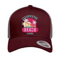 Womens Retro Cool Clearwater Beach Original Florida Sunset Beaches V N Retro Trucker Cap | Artistshot