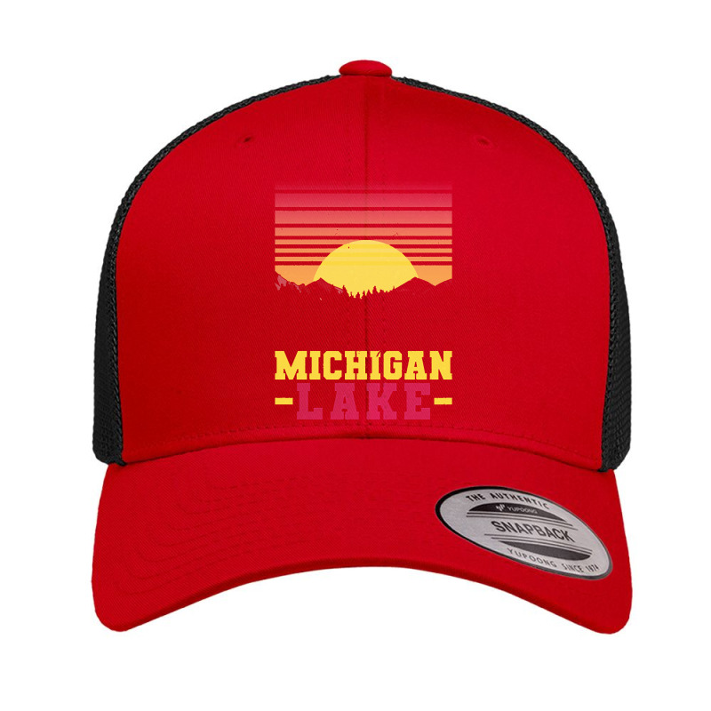 Michigan T  Shirt Lake Michigan T  Shirt Retro Trucker Cap | Artistshot