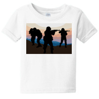 Many Siluet Military Art Baby Tee | Artistshot