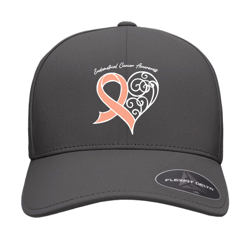 Endometrial Cancer Awareness T  Shirt Endometrial Cancer Awareness Hea Seamless Cap by rico96716 | Artistshot