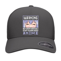 Warning May Spontaneously Start Talking About Anime T Shirt Seamless Cap | Artistshot