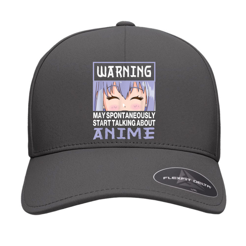 Warning May Spontaneously Start Talking About Anime T Shirt Seamless Cap | Artistshot