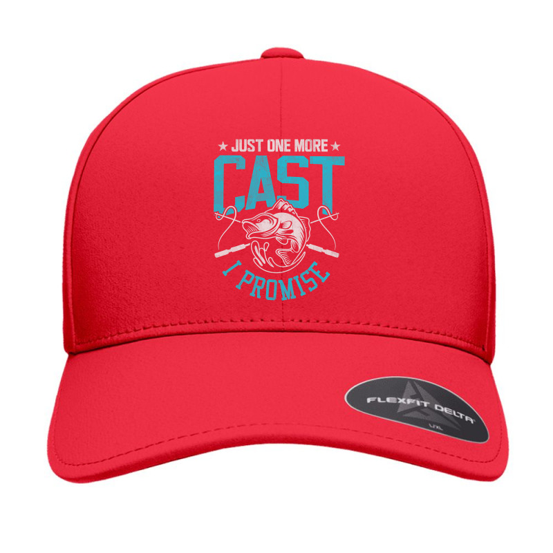 Fishing Fish Funny Fishing Just One More Cast I Promise Men Women 366 Seamless Cap | Artistshot