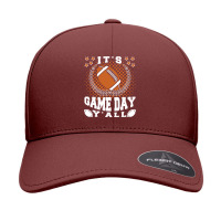 Football Its Game Day Yall Funny Quotes 402 Football Seamless Cap | Artistshot