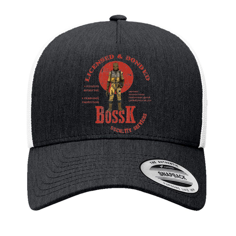 Bossk Security Services Distressed   Bossk Yupoong Trucker Cap by bazgrafton | Artistshot