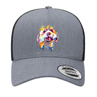 Dog Abstract Painting Yupoong Trucker Cap | Artistshot