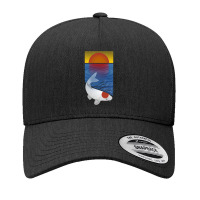 Sunset Meditation Yoga Koi Fish Lover Art Yupoong Trucker Cap | Artistshot