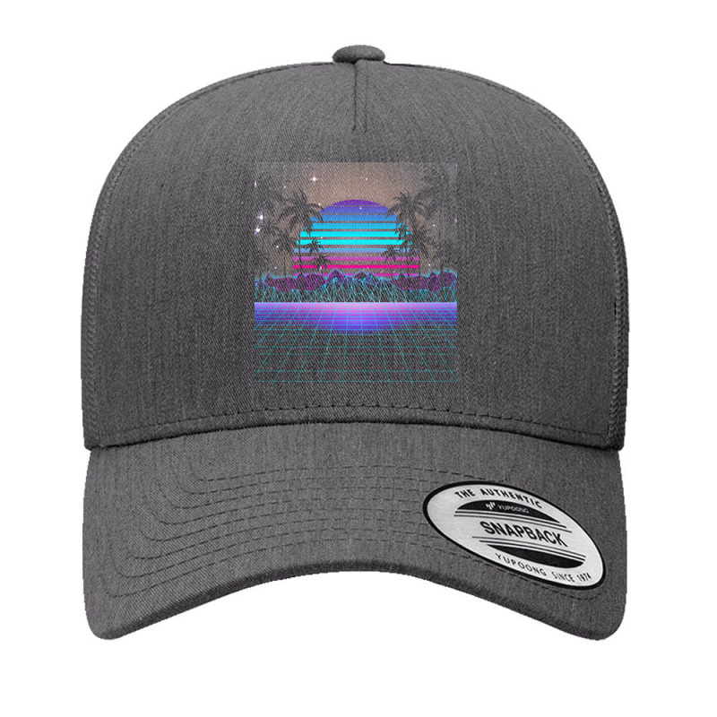 Synthwave T  Shirt Fascinating Dusk Retrowave T  Shirt Yupoong Trucker Cap by geffertz | Artistshot