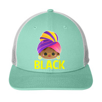 Womens Black History Month  Gifwomen Headwrap Style Afro Characters Vi Snapback Trucker Cap | Artistshot