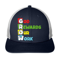 Grow God Rewards Our Work Christian Snapback Trucker Cap | Artistshot