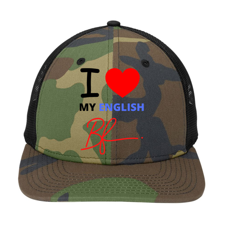 English Bf  I Love My English Boyfriend Snapback Trucker Cap by cm-arts | Artistshot