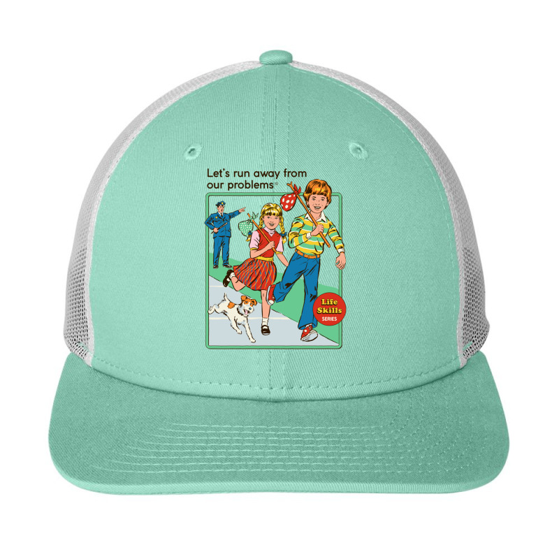 Let's Run Away Snapback Trucker Cap by BrendonPatton | Artistshot