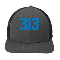 Detroit 313 Area Code   Grit   Sports Fan   Detroiter Fan T Shirt Snapback Trucker Cap | Artistshot