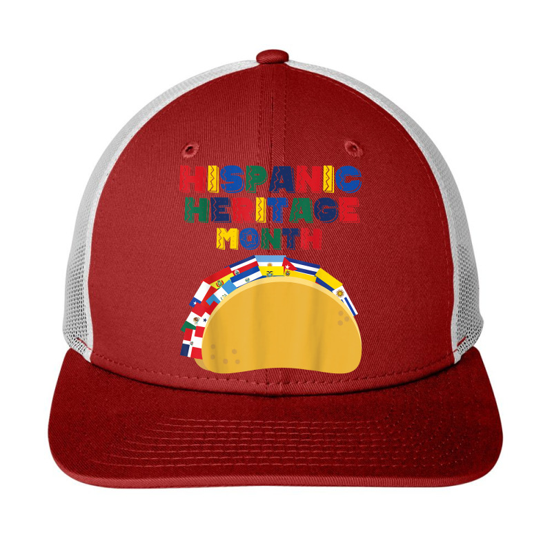 Hispanic Heritage Month Funny Tacos Latin American Countries Snapback Trucker Cap by RandiCrystalGraber | Artistshot