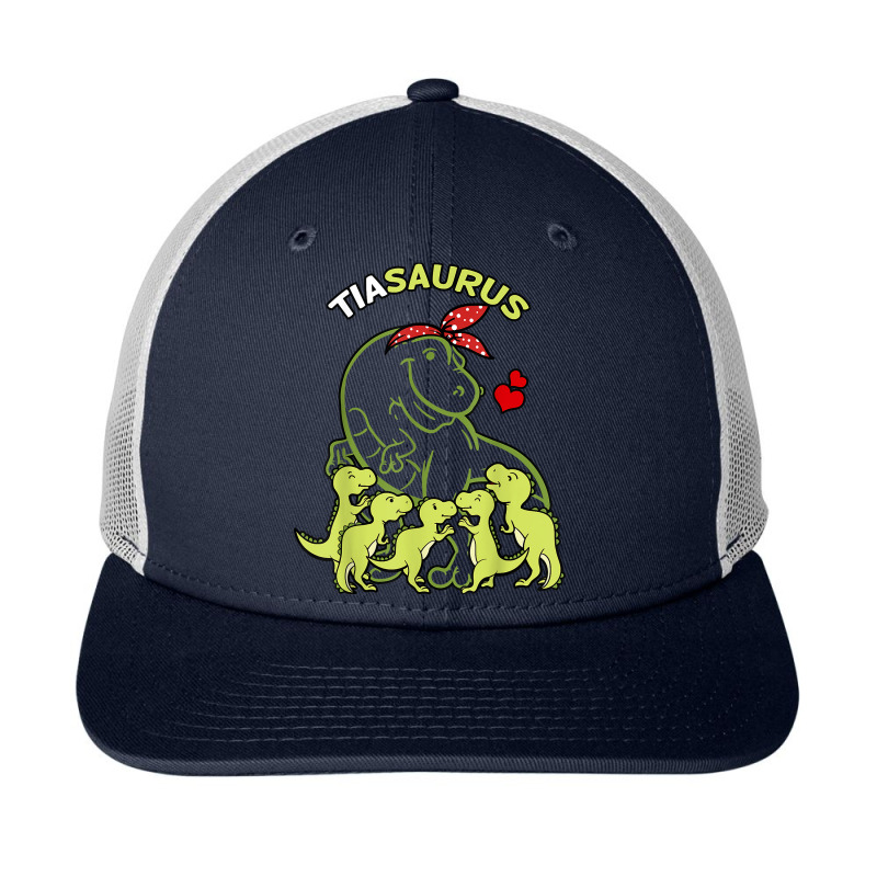 Tiasaurus Tia 5 Kids Dinosaur Aunt Auntie Tita Snapback Trucker Cap | Artistshot