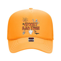 Groovy Spooky Rad Tech Retro Radiologist Halloween Xray Tech Foam Trucker Hat | Artistshot