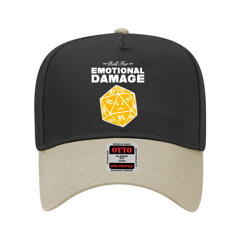 Roll For Emotional Damage Adjustable Baseball Cap by Saprol Tees | Artistshot