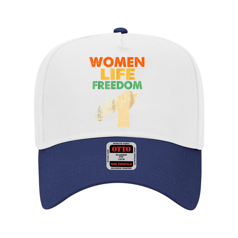 Women Life Freedom Iran Feminist Vintage T Shirt Adjustable Baseball Cap by nejnda | Artistshot