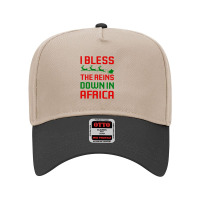 Funny Christmas T-shirt - I Bless The Reins Down In Africa Toto Reinde Adjustable Baseball Cap | Artistshot