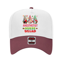 Anesthetist Nurse Squad Gnomies Nurse Christmas Gnomes Crew Long Sleev Adjustable Baseball Cap | Artistshot