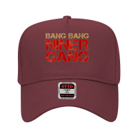 Womens Gang Gang Niner Bang V-neck Adjustable Baseball Cap | Artistshot