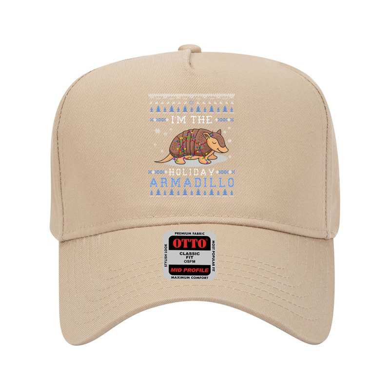 I M The Holiday Armadillo Hanukkah Ugly Christmas Sweater Adjustable Baseball Cap | Artistshot