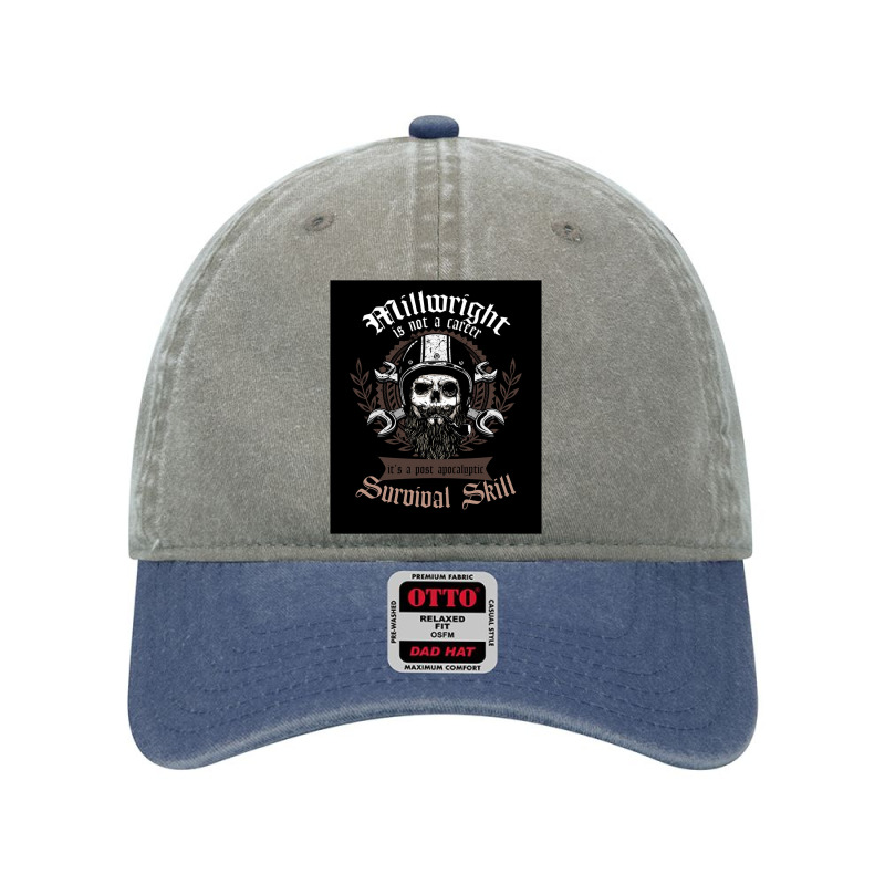 Awesome Is Not A Career Its A Post Apocalyptic Survival Ski Dyed Cap | Artistshot