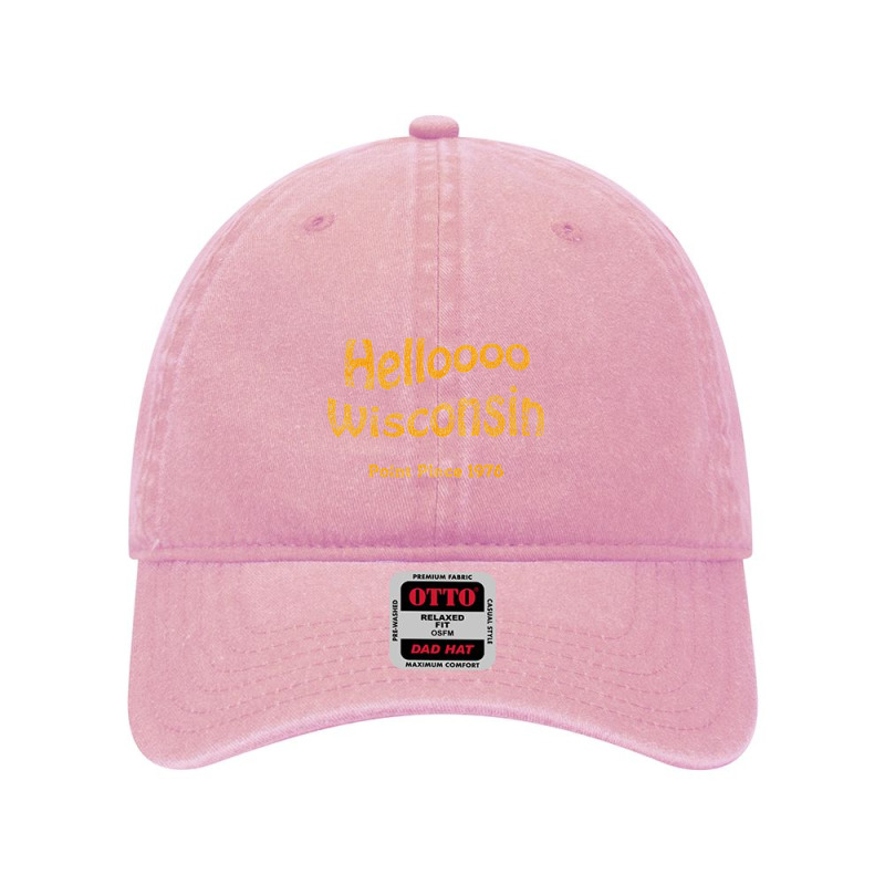 Hello Wisconsin Vintage Dyed Cap by cm-arts | Artistshot