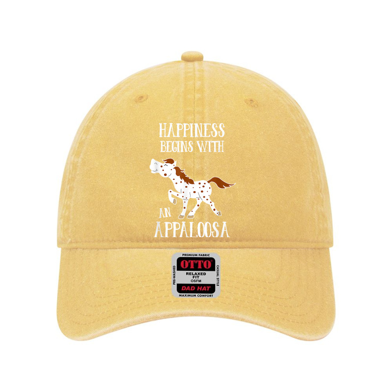 Happiness Begins With An Appaloosa Red Roan Horse Dyed Cap | Artistshot