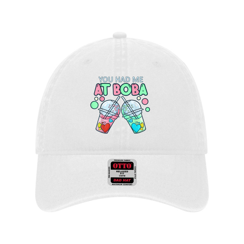 You Had Me At Boba Tea Cute Kawaii Bubble Milk Tea T Shirt Dyed Cap by cm-arts | Artistshot