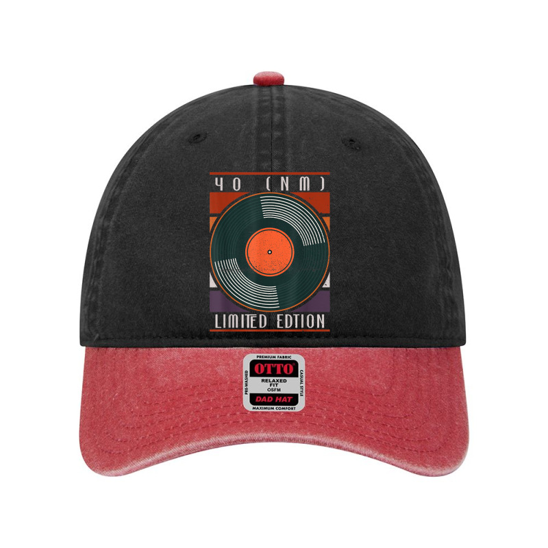 40 Near Mint Limited Edition   Vinyl Records 40th Birthday Dyed Cap by Luxuriate | Artistshot