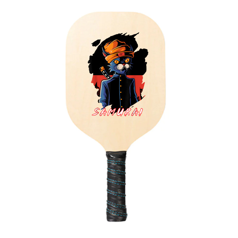 Japanese Anime Samurai Cat Lover Aesthetic Vintage Funny Art T Shirt Pickleball Paddle | Artistshot