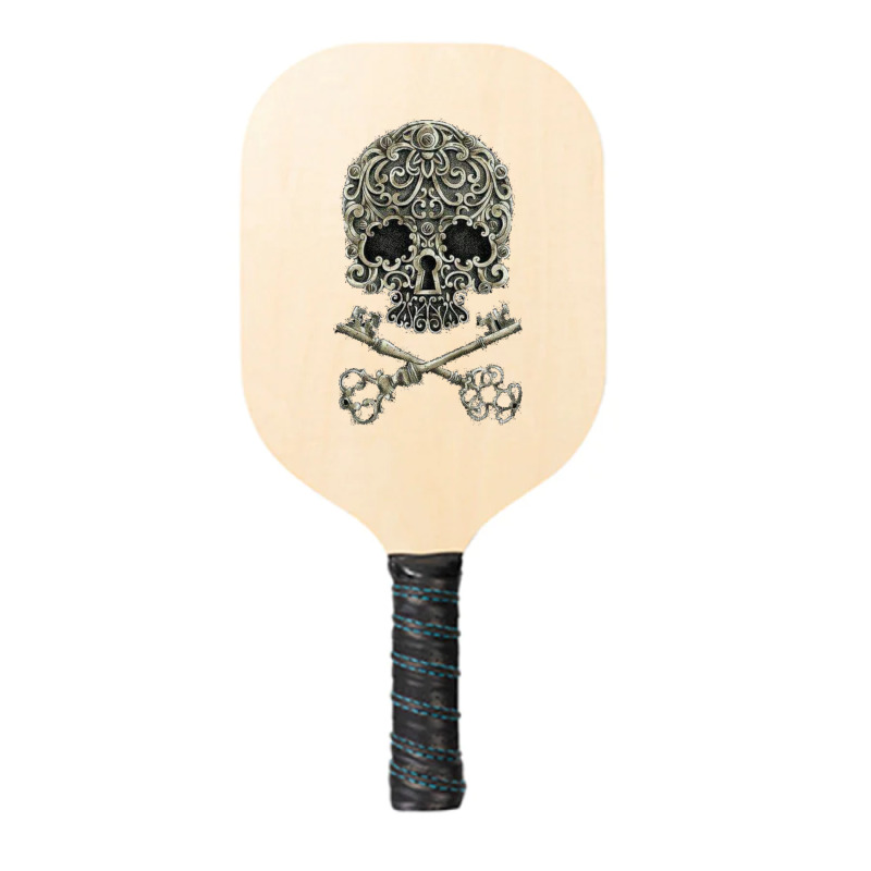 Skull And Two Keys Tshirt Classique Pickleball Paddle | Artistshot