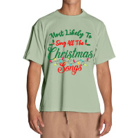 Funny Family Xmas Most Likely To Sing Christmas Songs Urban Heavy T-shirt | Artistshot