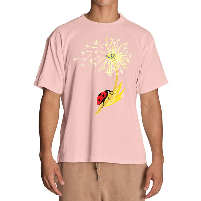 Dandelion Seeds Ladybug For Gardener Herbalist Urban Heavy T-shirt by JilmarM.Perez | Artistshot