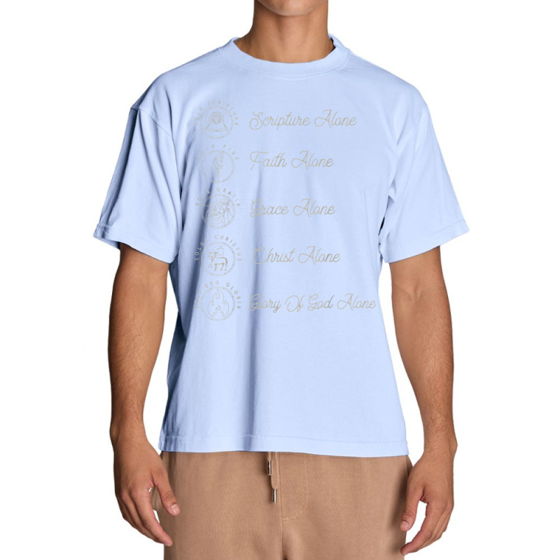 Sola Scriptura Protestant Christian Reformation 5 Solas Urban Heavy T-shirt | Artistshot