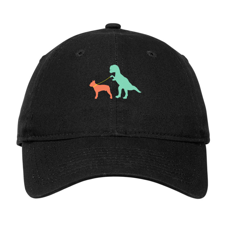 Boston Terrier T  Shirtfunny Boston Terrier Dinosaur Cute Boston Terri Adjustable Cap | Artistshot