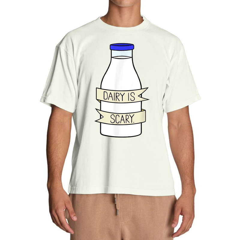 Dairy Is Scary Veganlactose Intolerant Urban Heavy T-shirt | Artistshot