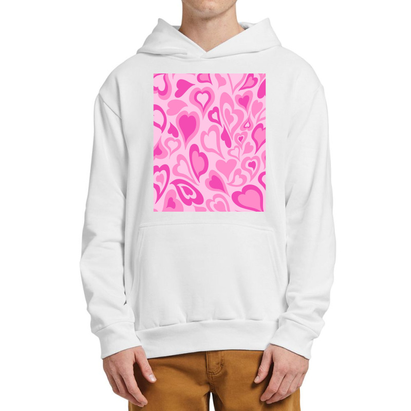 Preppy Aesthetic Hearts Pink Preppy Aesthetic Graphic Urban Pullover Hoodie | Artistshot