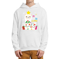 Funny Llama Fa La La Christmas Ornament Decors Urban Pullover Hoodie | Artistshot