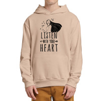 Funny Pocahontas Listen With Your Heart Graphic Urban Pullover Hoodie | Artistshot