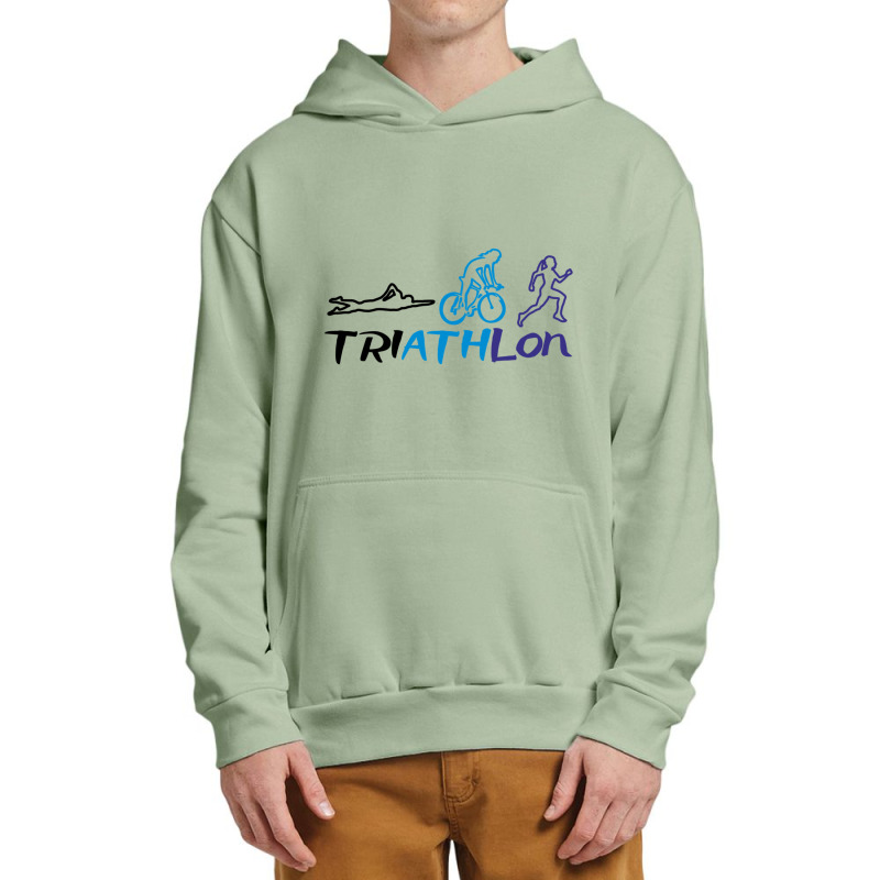 Thriatlon Woman Fitted Urban Pullover Hoodie by cm-arts | Artistshot