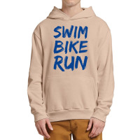 Swim Bike Run, Triathlon Cool Design Urban Pullover Hoodie | Artistshot