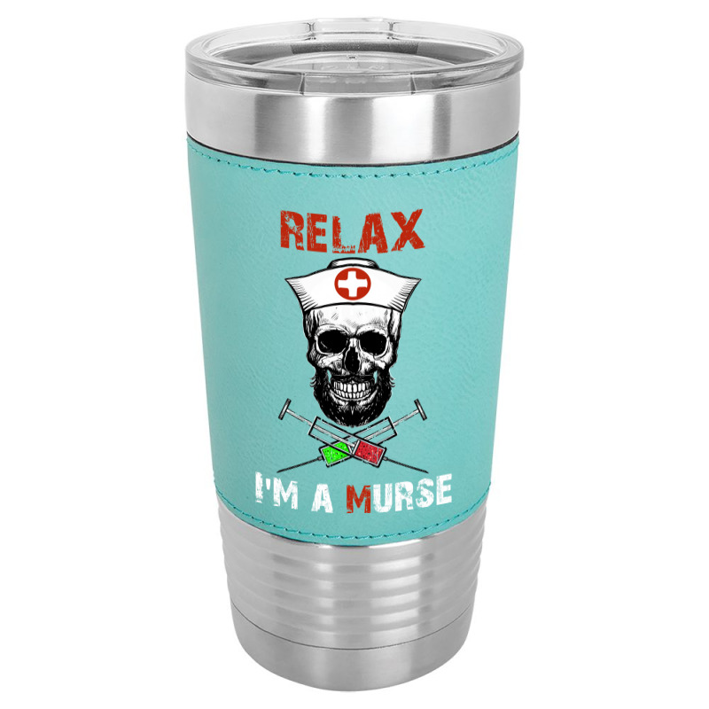 Funny Murse Male Nurse Gift Leatherette Tumbler | Artistshot