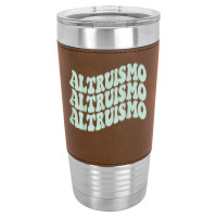 Altruismo   School Spirit Wavy Stacked T Shirt Leatherette Tumbler | Artistshot