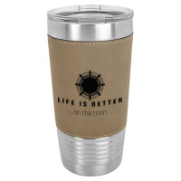 Life Is Better On The Toon Pontoon Leatherette Tumbler | Artistshot